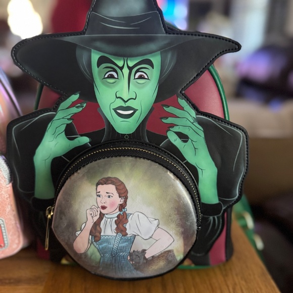 NWT Loungefly Wizard of Oz Wicked Witch &  Glinda Good Witch Mini Backpacks LOT main image 5